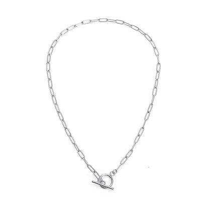 Waterproof Non Tarnish Cross Pendant Necklace In Titanium Steel With Electroplated 304 Stainless Steel Cable Chain, Unisex