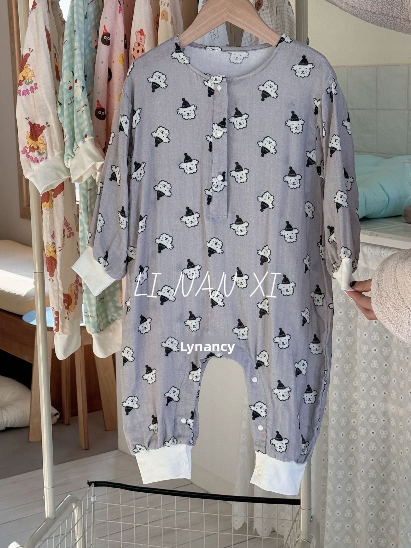 Baby General Dog Cotton Romper With Printing, Inelastic Fabric For Baby 9-12M (80cm)