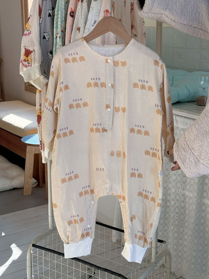 Baby General Dog Cotton Romper With Printing, Inelastic Fabric For Baby 9-12M (80cm)