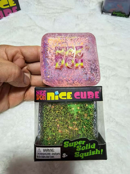 Square Squishy Toy Made Of TPR Featuring Luminous Craft, Casual Style Slow Rebound Toy