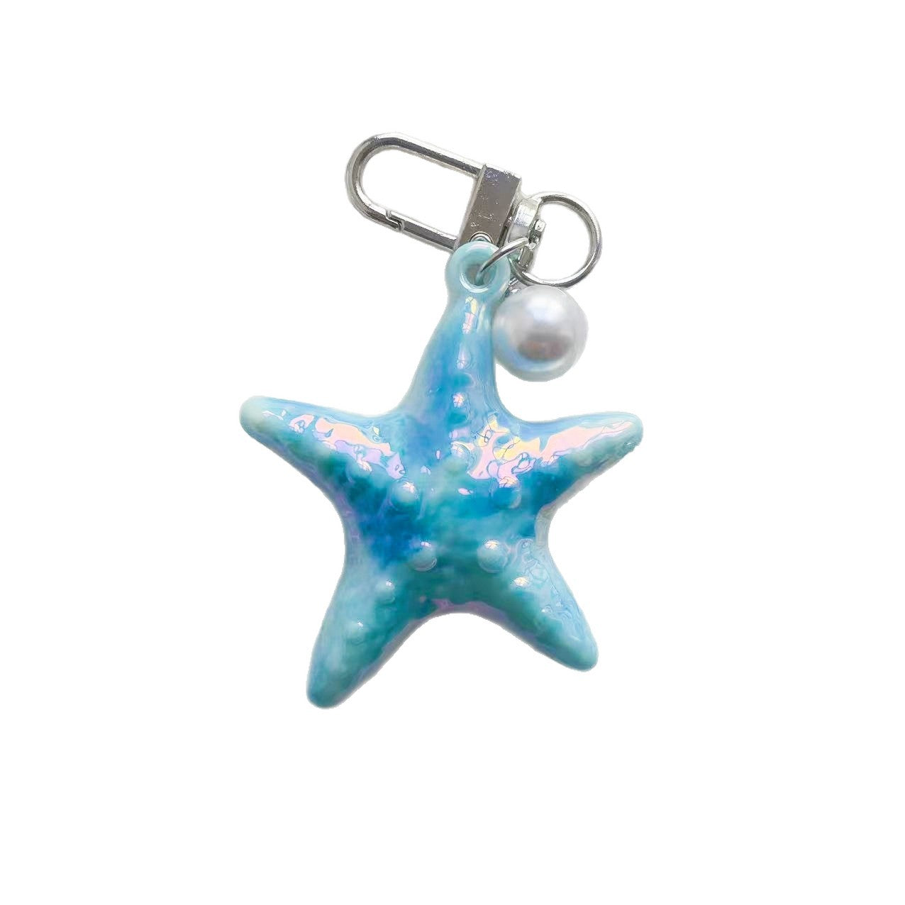 Ocean Valentine's Day Natural Pink Key Chain In Acrylic Material, Perfect Gift For Loved Ones