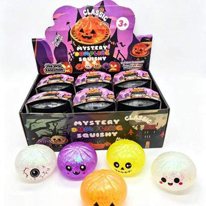 Halloween Pumpkin Squishy Toy Made Of Soft TPR Material, Available In Vibrant Colour, Perfect Slow Rebound Toy