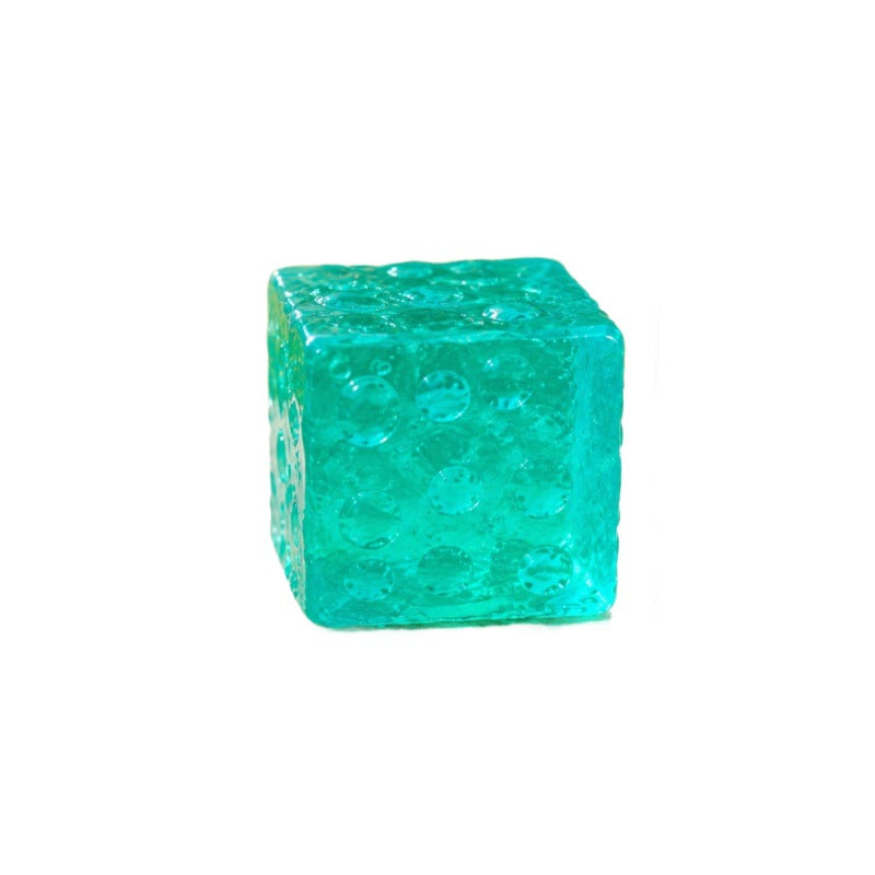 Square Transparent Squishy Toy Made Of Soft TPR Material For Stress Relief And Sensory Play