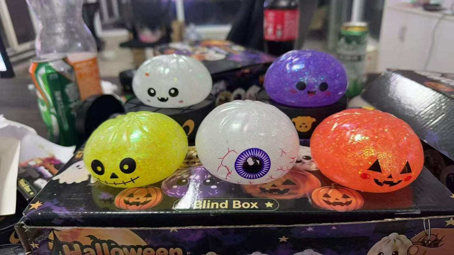 Halloween Pumpkin Squishy Toy Made Of Soft TPR Material, Available In Vibrant Colour, Perfect Slow Rebound Toy