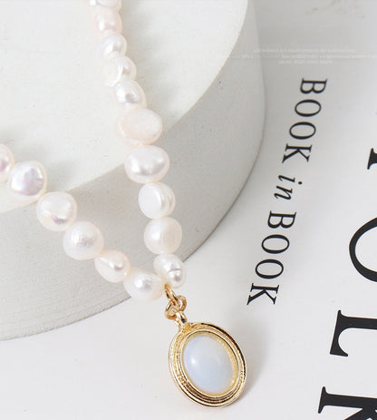 Retro Water Droplets Earrings Featuring Freshwater Pearl Inlay, Classic Stud Earrings
