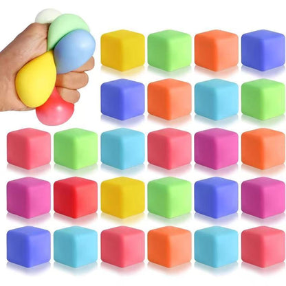 Square Squishy Toy Made Of Soft TPR Material, Perfect Stress Relief Toy