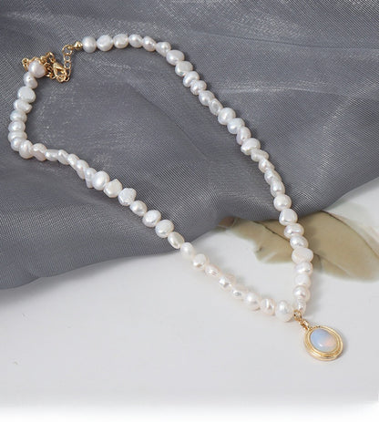 Retro Water Droplets Earrings Featuring Freshwater Pearl Inlay, Classic Stud Earrings