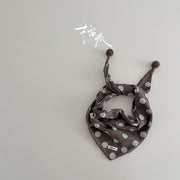Khaki Polka Dot Triangle Scarf