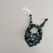 Green Polka Dot Triangle Scarf