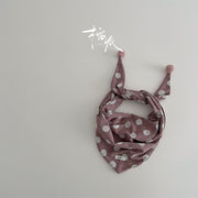 Pink Polka Dot Triangle Scarf
