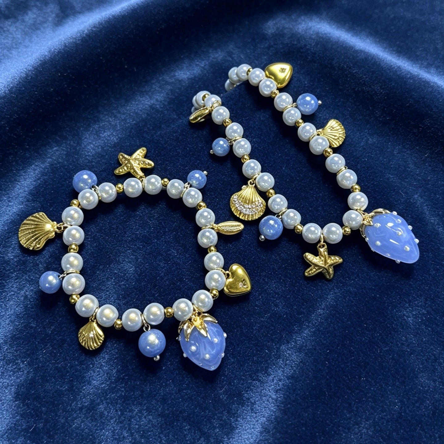 Marine Style Braid Shell Necklace For Women With Mixed Materials And Beaded Chain