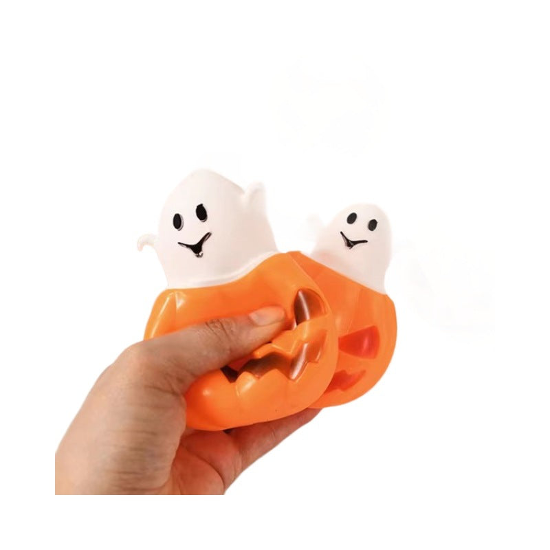 Halloween Pumpkin Squishy Toy Made Of PVC, Funny Style Stress Relief Toy For Halloween