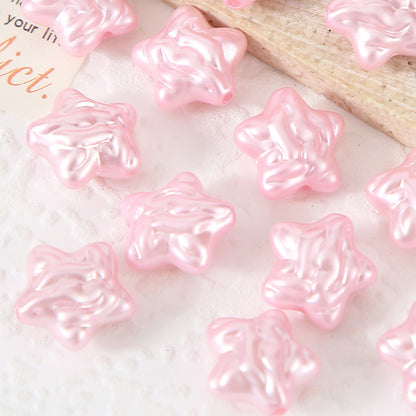 Acrylic Star Beads With 10mm+ Hole Size For Jewelry Making, Available In Vibrant Colour