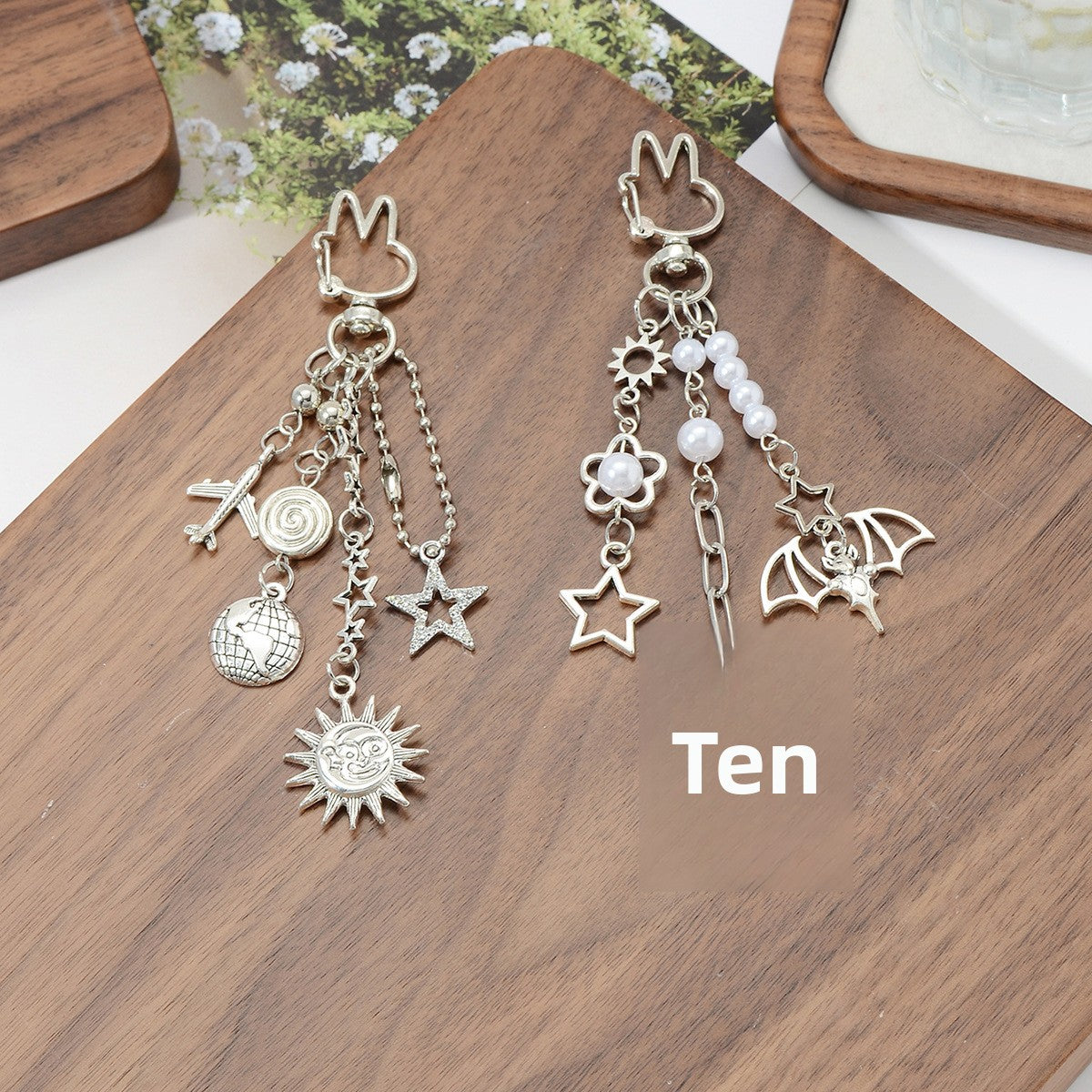 Silver Cross Key Chain Made Of Durable Alloy