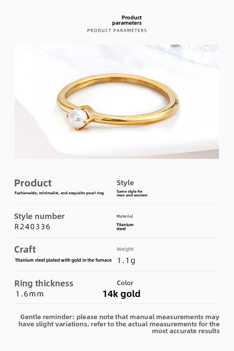 Water Droplets Rings For Women In Simple Style Featuring Claw Setting Made Of Titanium Steel With 14K Real Gold Electroplated