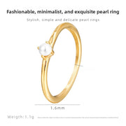 Simple Pearl Ring