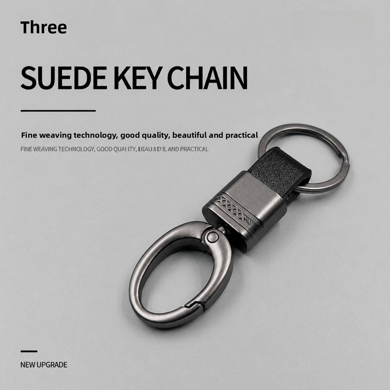 Christmas Key Chains In Dyed Black Featuring Durable Zinc Alloy Material