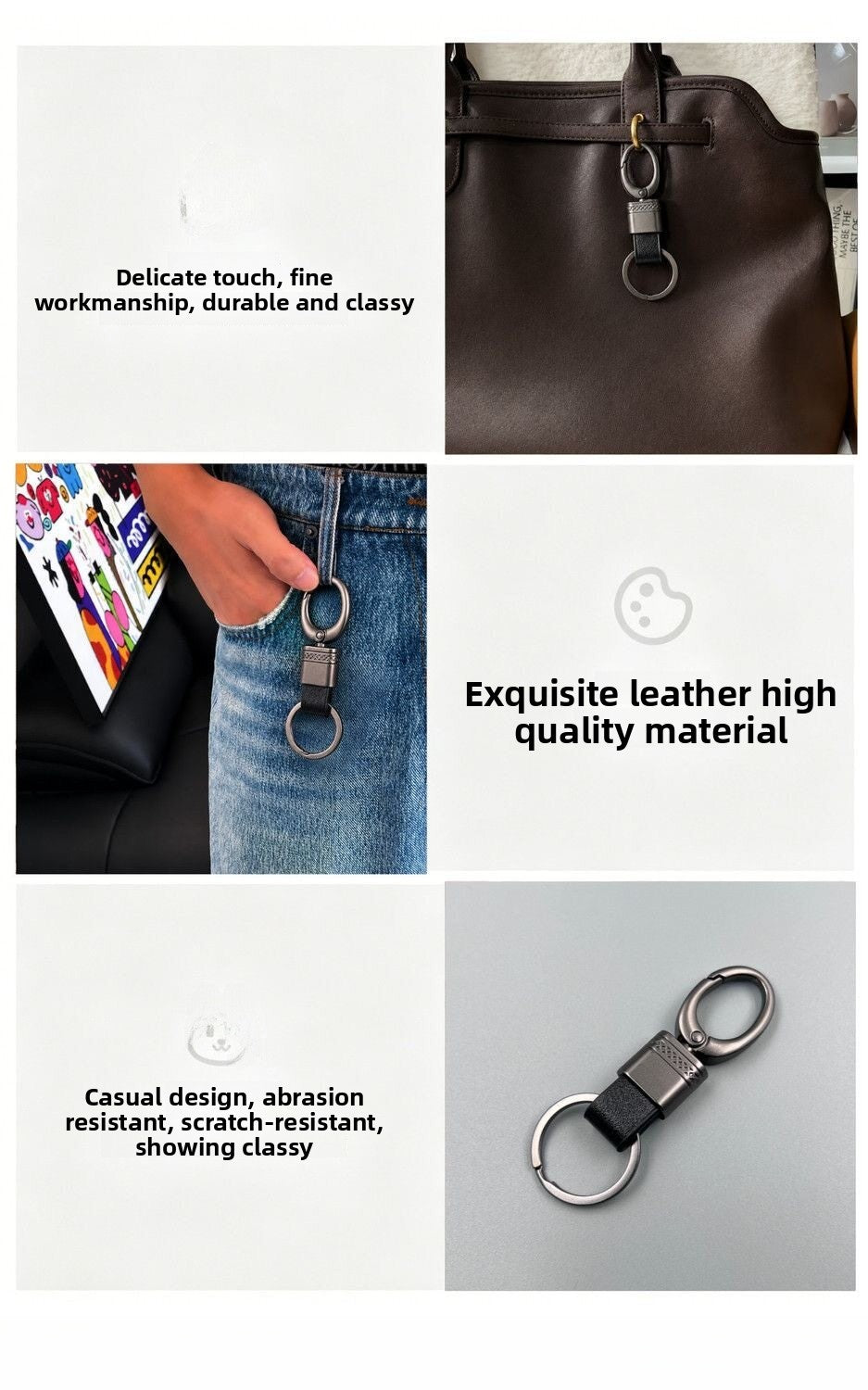 Christmas Key Chains In Dyed Black Featuring Durable Zinc Alloy Material