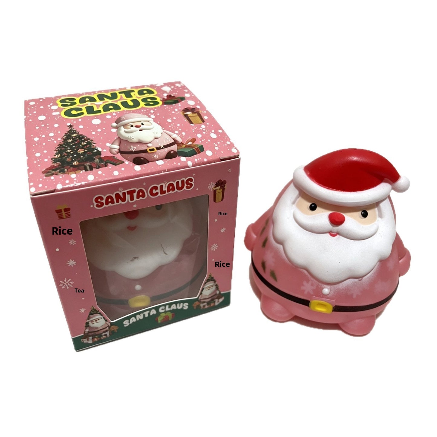 Cute Purple Santa Claus Christmas Squishy Toy Made Of Soft TPR, Perfect Stress Relief Toy For Holiday Fun