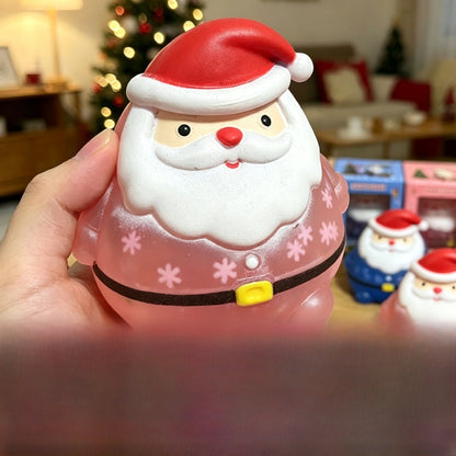 Cute Purple Santa Claus Christmas Squishy Toy Made Of Soft TPR, Perfect Stress Relief Toy For Holiday Fun