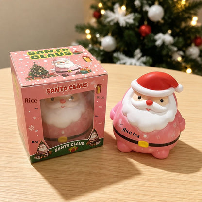 Cute Purple Santa Claus Christmas Squishy Toy Made Of Soft TPR, Perfect Stress Relief Toy For Holiday Fun