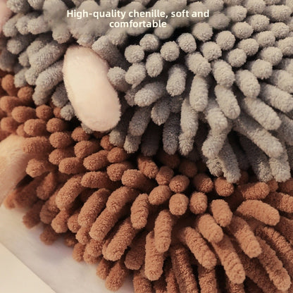 Cute Chenille Towels With Embroidery, Soft And Absorbent Hand Towels For Home Use