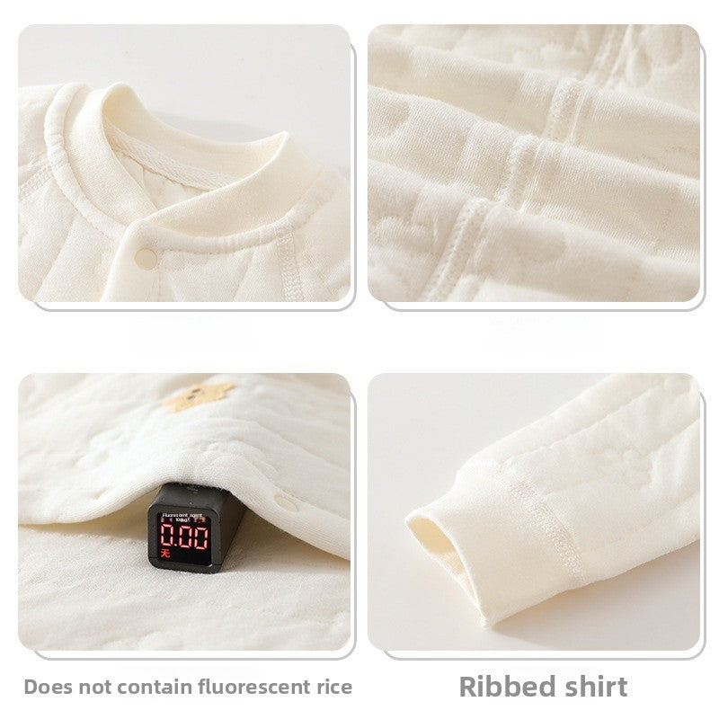 Cartoon Children's Coat Made Of Over 90% Cotton, Warm And Comfortable For Babies 0-2 Years, Ideal For Daily Wear
