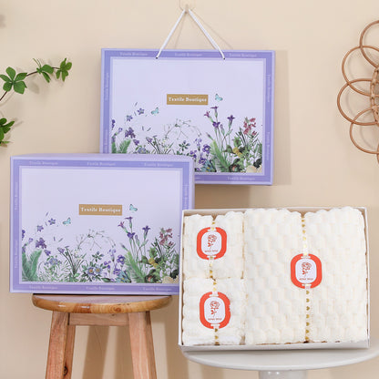 Towels And Shower Cap Gift Set, Perfect For Home Textiles And Bathroom Essentials