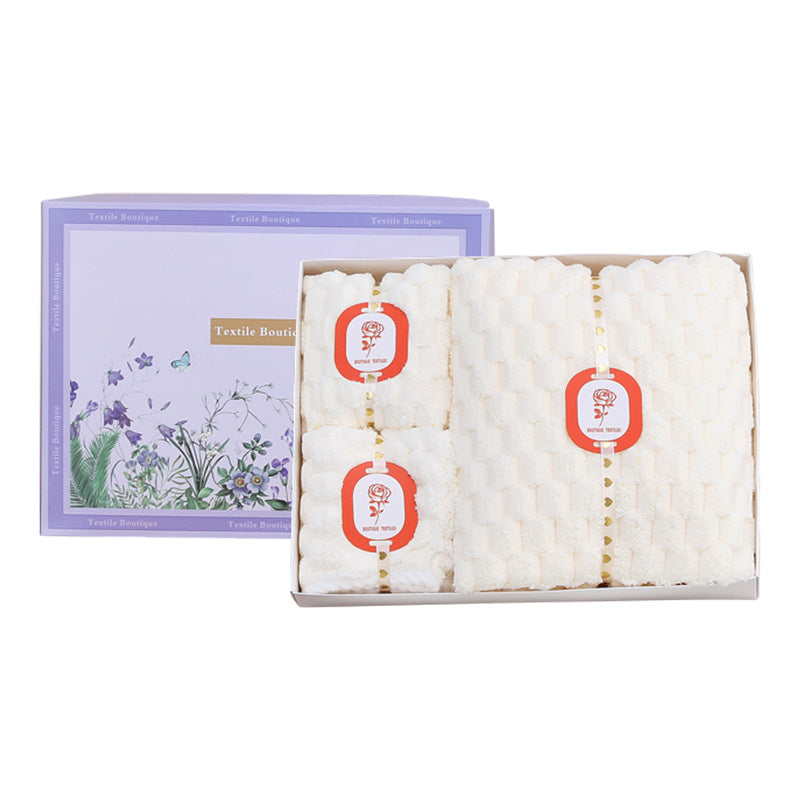 Towels And Shower Cap Gift Set, Perfect For Home Textiles And Bathroom Essentials