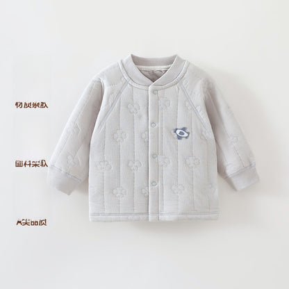 Cartoon Children's Coat Made Of Over 90% Cotton, Warm And Comfortable For Babies 0-2 Years, Ideal For Daily Wear