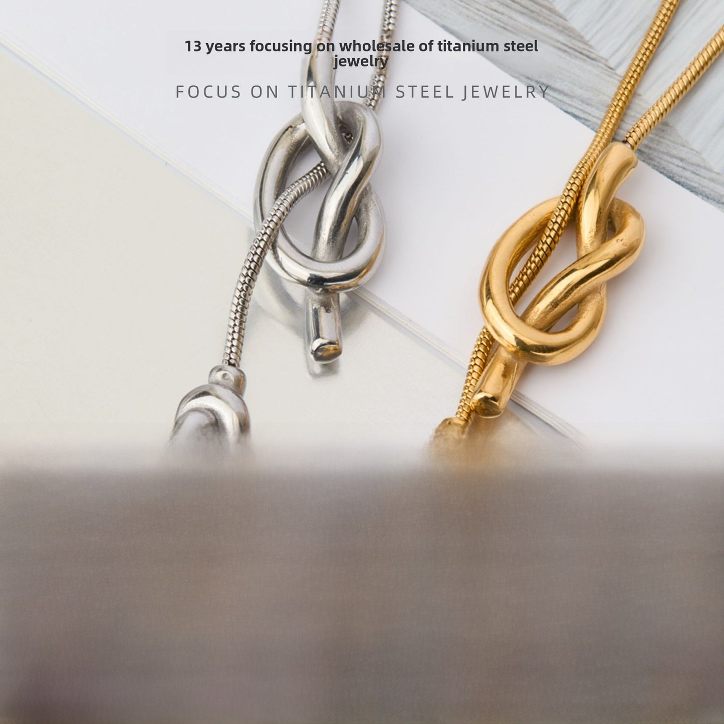 Tassel Sweater Chain Necklace In Electroplated Titanium Steel With Snake Chain, Unisex Design