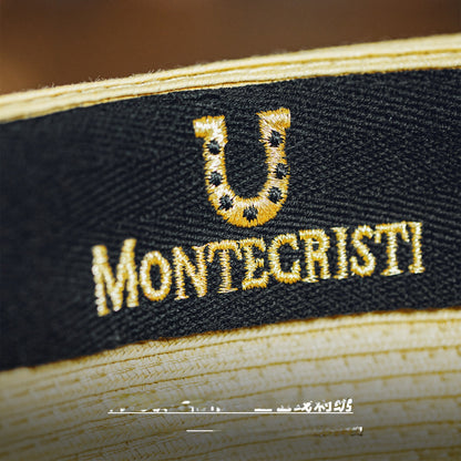 Retro Solid Color Panama Hat With Short Brim, Breathable Design, Made Of Polyester Featuring Braid Craftsmanship
