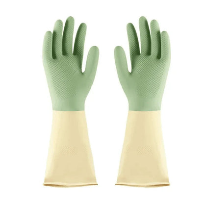 Multicolor Household Rubber Chore Gloves For Cleaning And Storage Tasks