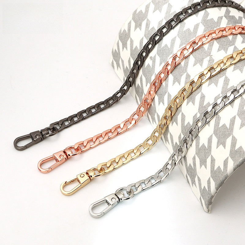 Solid Color Bag Strap Made Of Durable Zinc Alloy, Stylish And Functional Accessory For Your Bags