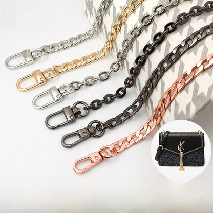 Solid Color Bag Strap Made Of Durable Zinc Alloy, Stylish And Functional Accessory For Your Bags