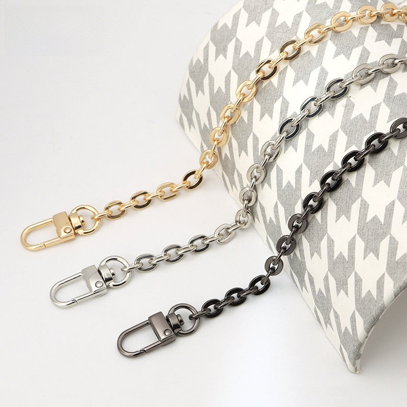 Solid Color Bag Strap Made Of Durable Zinc Alloy, Stylish And Functional Accessory For Your Bags