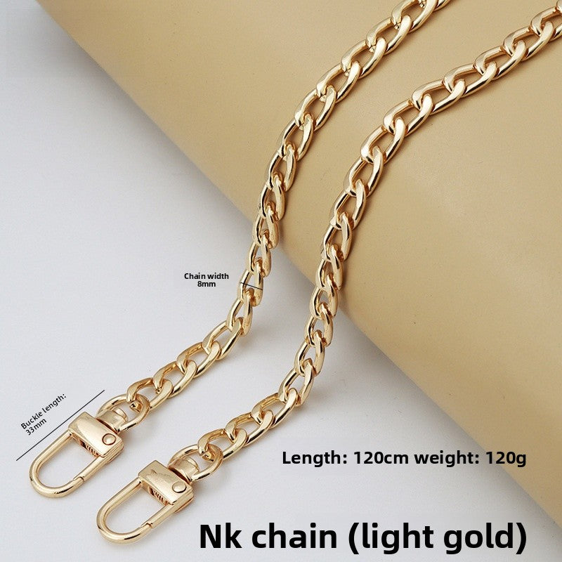 Solid Color Bag Strap Made Of Durable Zinc Alloy, Stylish And Functional Accessory For Your Bags