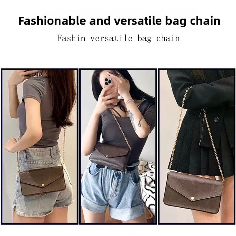 Solid Color Bag Strap Made Of Durable Zinc Alloy, Stylish And Functional Accessory For Your Bags
