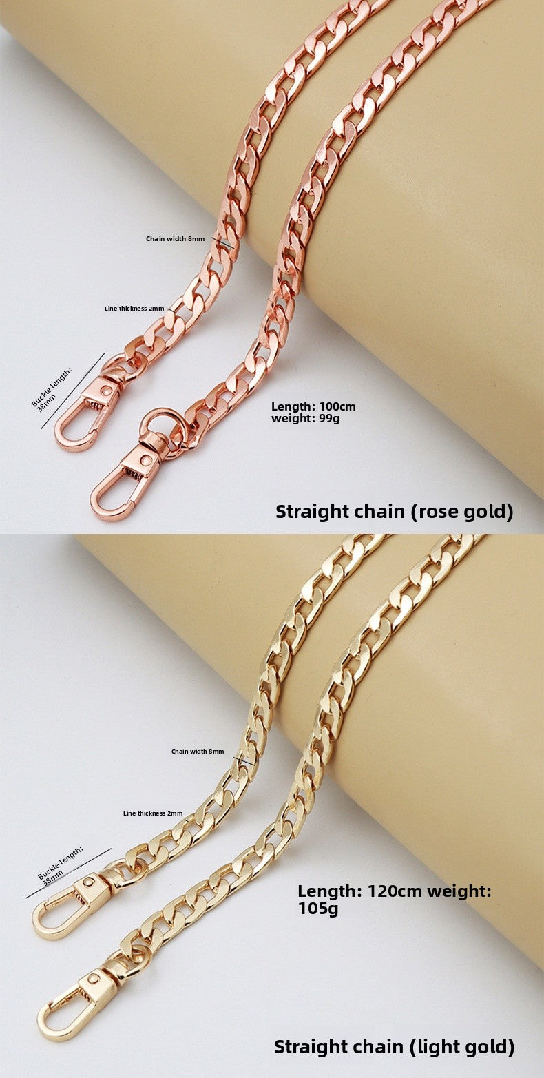 Solid Color Bag Strap Made Of Durable Zinc Alloy, Stylish And Functional Accessory For Your Bags