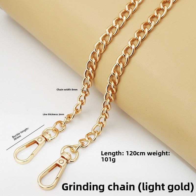 Solid Color Bag Strap Made Of Durable Zinc Alloy, Stylish And Functional Accessory For Your Bags