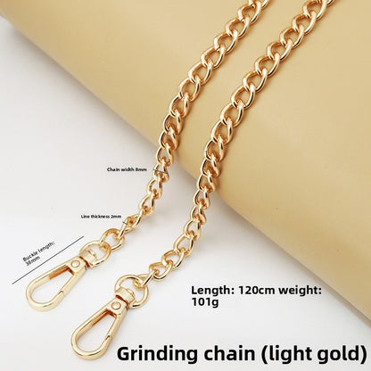 Solid Color Bag Strap Made Of Durable Zinc Alloy, Stylish And Functional Accessory For Your Bags