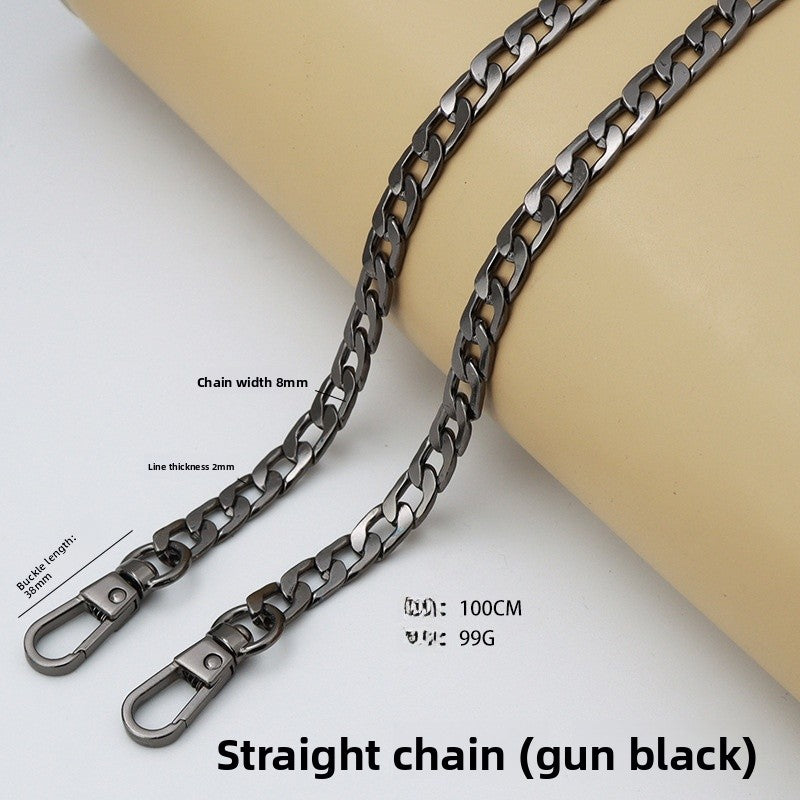 Solid Color Bag Strap Made Of Durable Zinc Alloy, Stylish And Functional Accessory For Your Bags