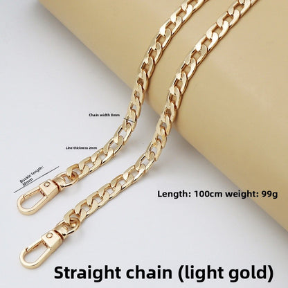 Solid Color Bag Strap Made Of Durable Zinc Alloy, Stylish And Functional Accessory For Your Bags