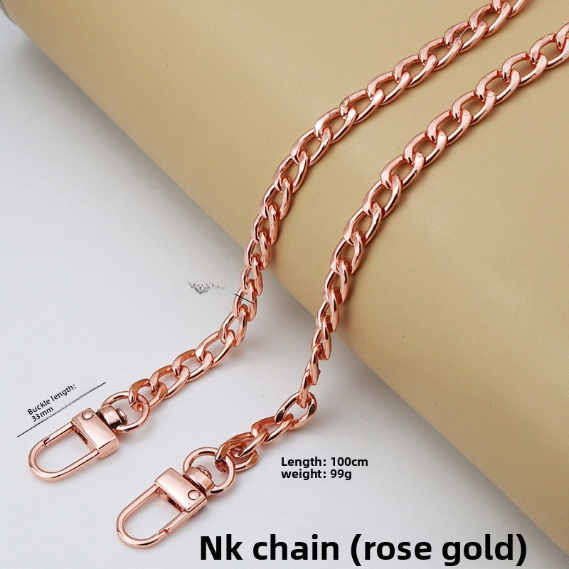 Solid Color Bag Strap Made Of Durable Zinc Alloy, Stylish And Functional Accessory For Your Bags
