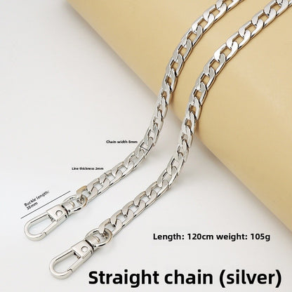 Solid Color Bag Strap Made Of Durable Zinc Alloy, Stylish And Functional Accessory For Your Bags