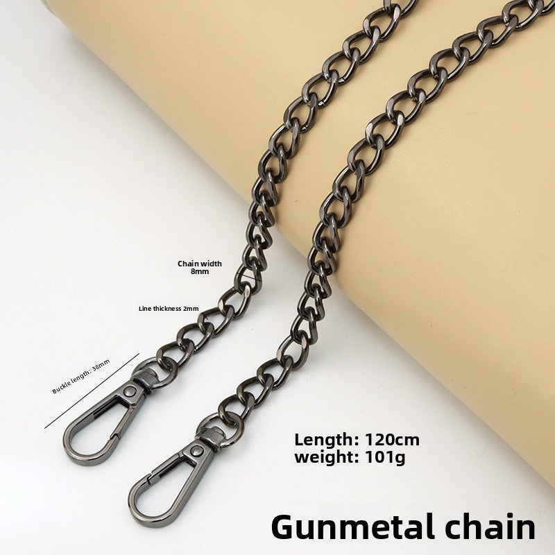 Solid Color Bag Strap Made Of Durable Zinc Alloy, Stylish And Functional Accessory For Your Bags