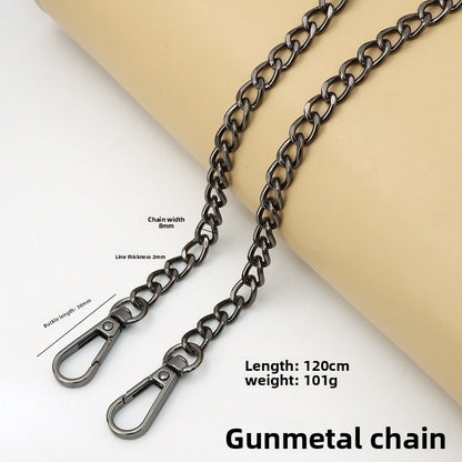 Solid Color Bag Strap Made Of Durable Zinc Alloy, Stylish And Functional Accessory For Your Bags