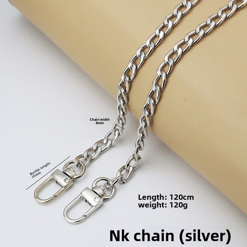 Solid Color Bag Strap Made Of Durable Zinc Alloy, Stylish And Functional Accessory For Your Bags
