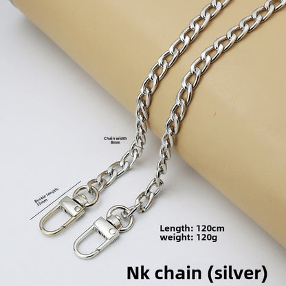 Solid Color Bag Strap Made Of Durable Zinc Alloy, Stylish And Functional Accessory For Your Bags