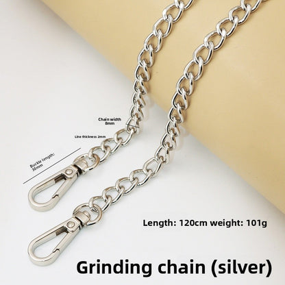 Solid Color Bag Strap Made Of Durable Zinc Alloy, Stylish And Functional Accessory For Your Bags